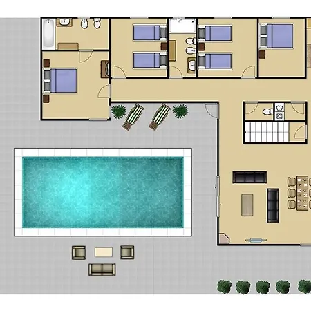 Sleeps 9 With Pool Air Con And Wifi Villa *